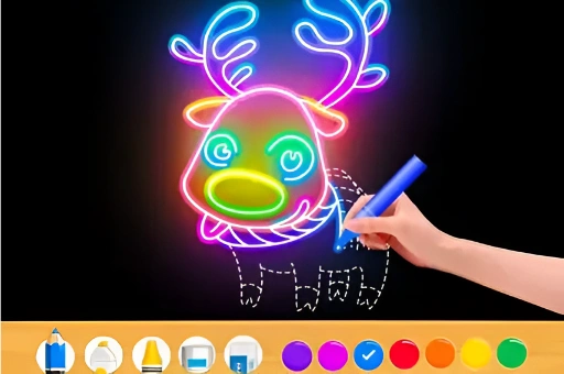 Draw Glow Christmas Draw Color